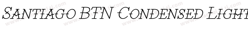 Santiago BTN Condensed Light字体转换